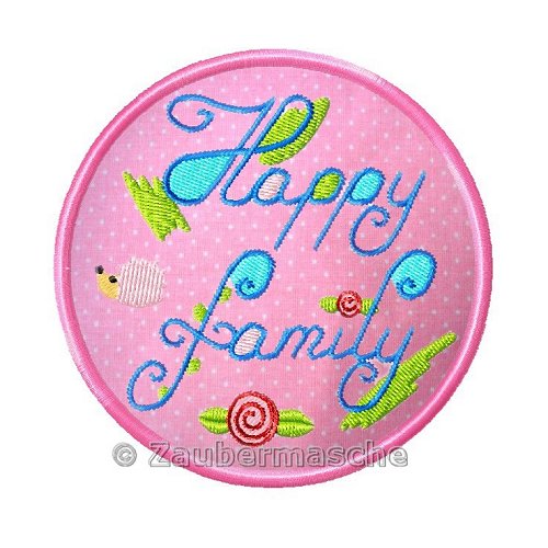 Happy-Family-Button, groß