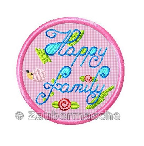 Happy-Family-Button, klein