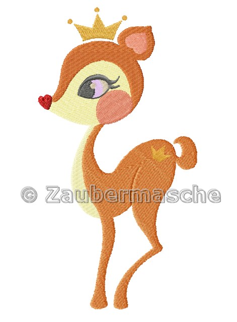 Kitz, gestickt, groß