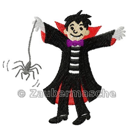 Vampir mit Spinne