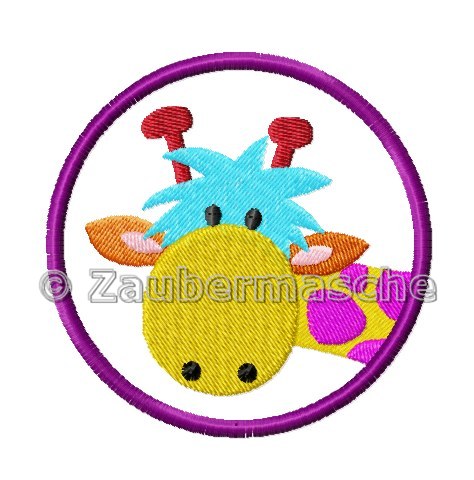 Giraffe Kopf-Button