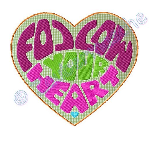 follow your Heart, groß, Fransenappli