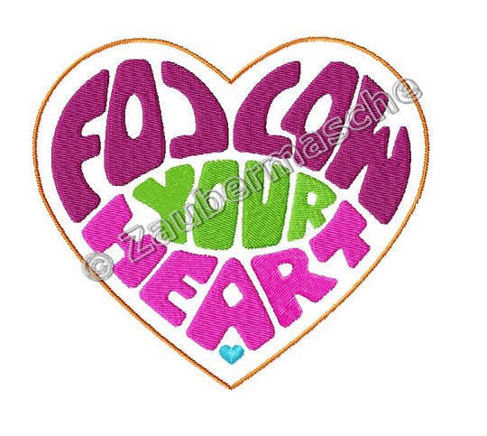 follow your Heart, groß, Fransenappli