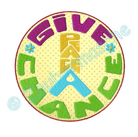 give Peace a chance, groß, Fransenappli