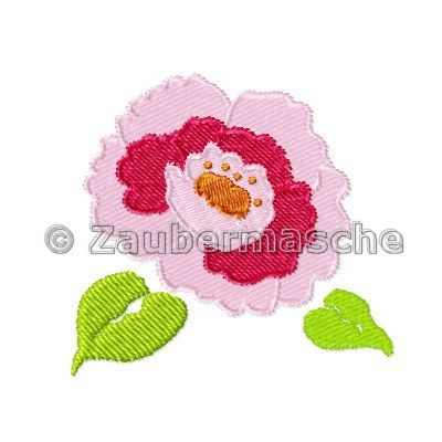 Blume klein, gestickt